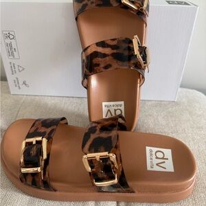 Dolce Vita Women's Brown Leopard Sandals